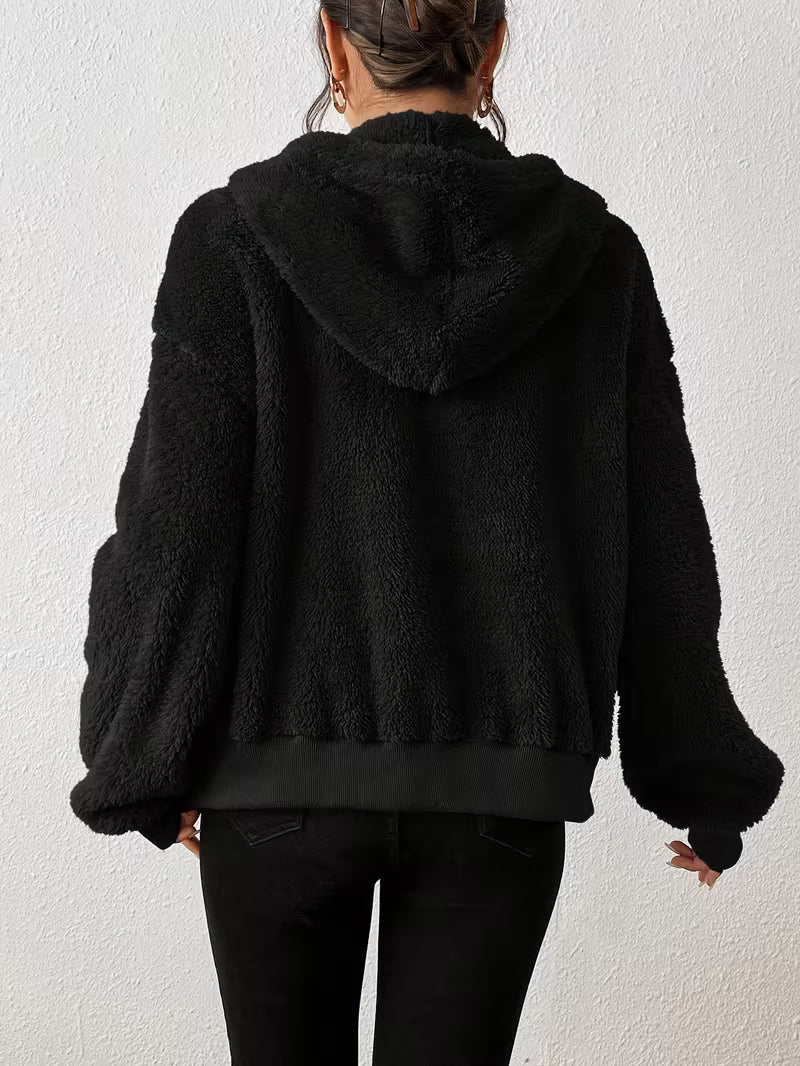 Svevia - Casual Hooded Warm Furry Jacket