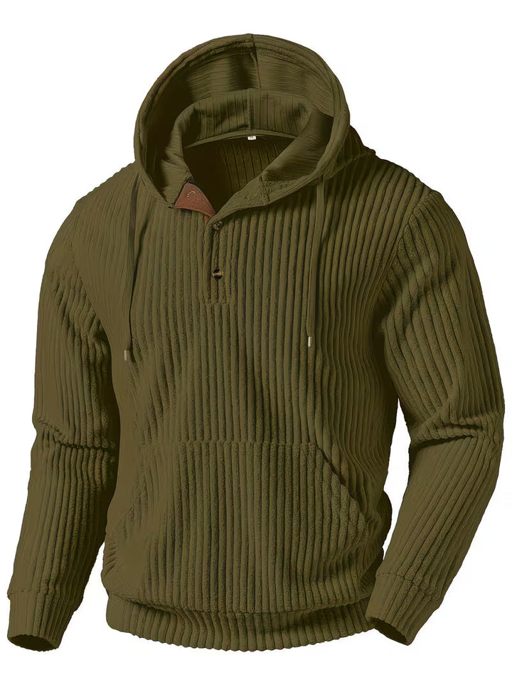Colman - Elegant Textured Hooded Sweatshirt