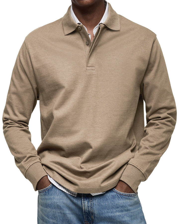 Elhanan - Stylish Polo Shirt With Long Sleeve