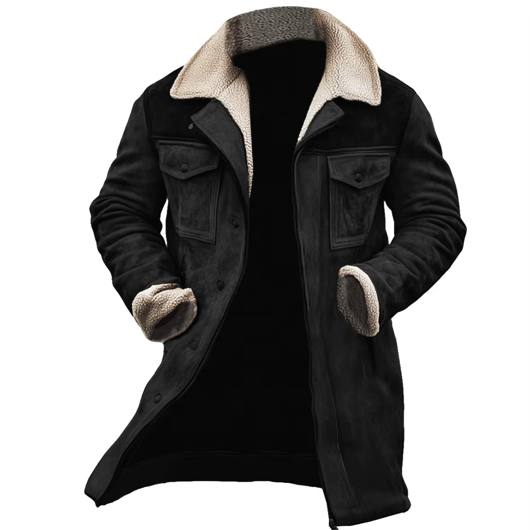 Arvel - Suede Jacket With Sherpa Collar