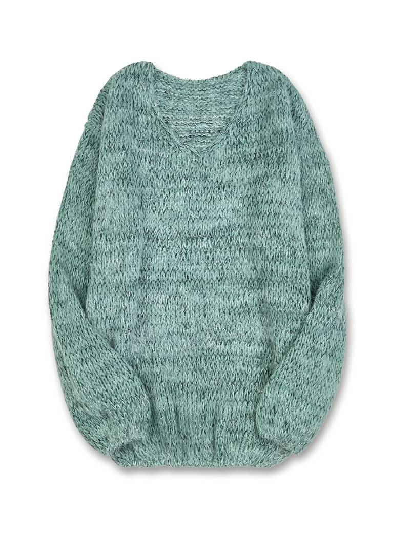 Lital - Elegant Soft Sweater With V-neck