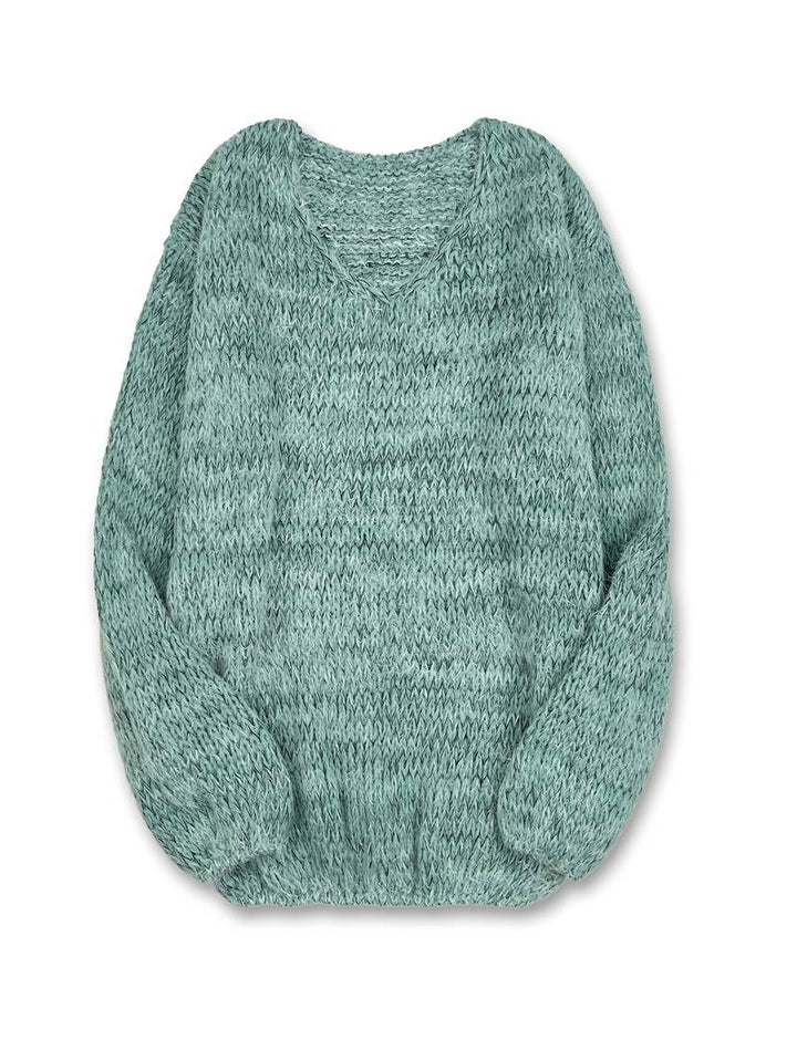 Lital - Elegant Soft Sweater With V-neck