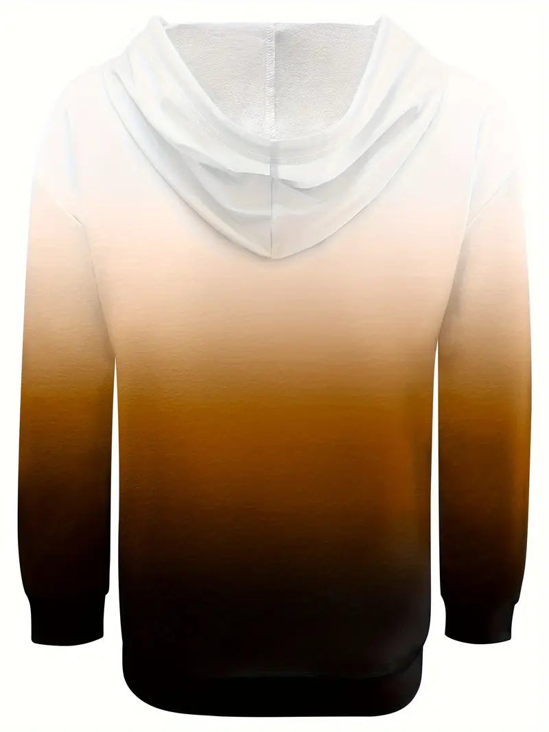 Areeqa - Gradient Color Drawstring Hoodie