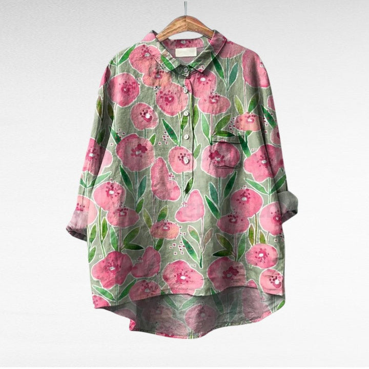 Shania - Oversized Long Sleeve Blouse