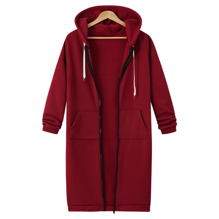 Dfida - Casual Fleece Hoodie WithZip Up