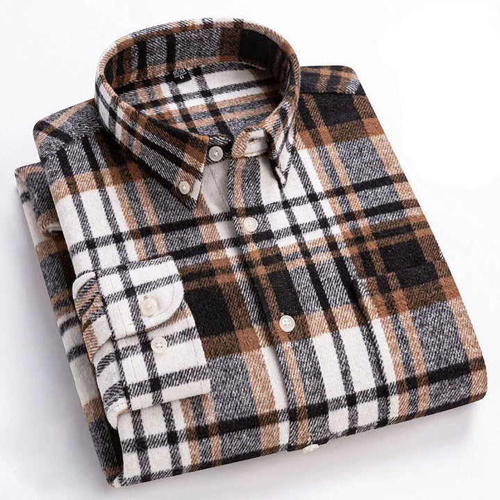 Balthar - Plaid Button-Up Long Sleeve Shirt