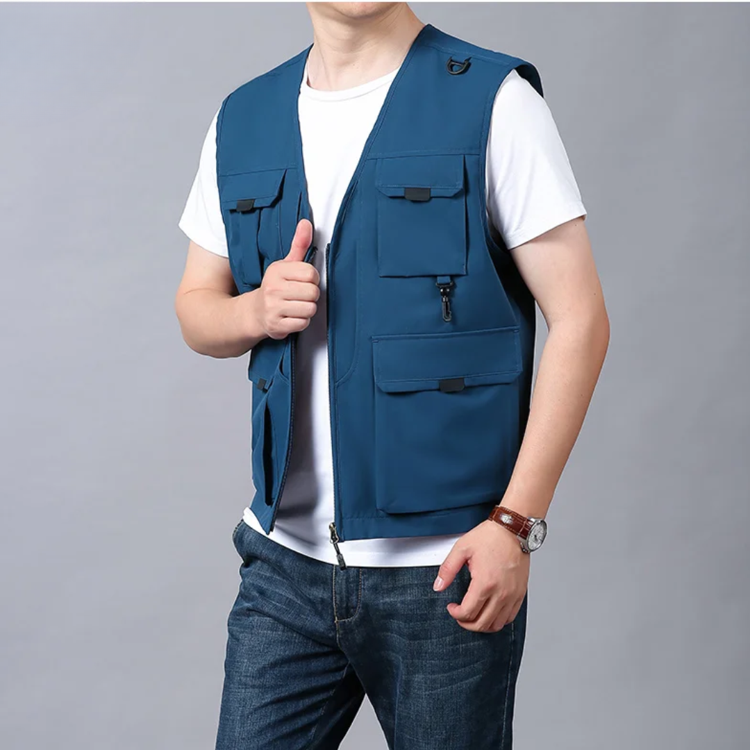 Mose - Breathable Multi Pocket Cargo Vest