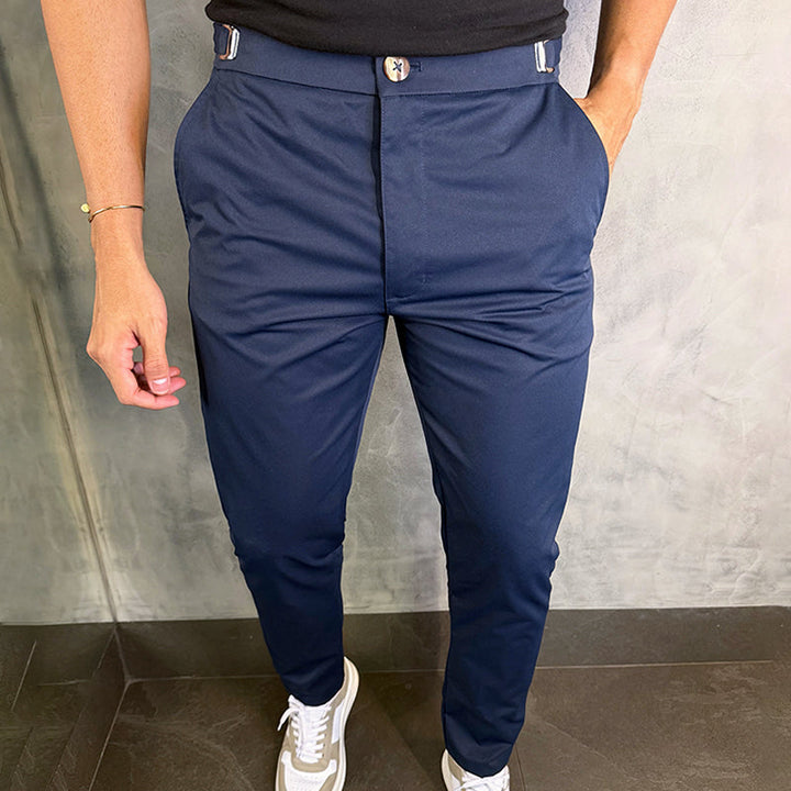 Matan - Classic Stretch Slim Fit Trousers