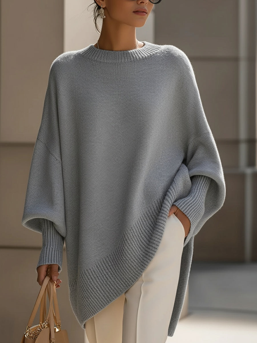 Phobe – Oversized Asymmetric Knitted Sweater