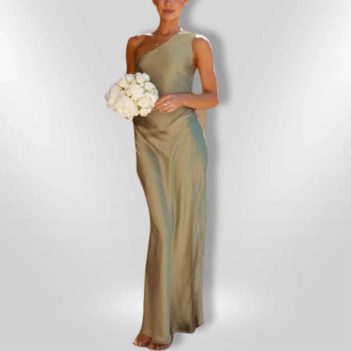 Erminia - Asymmetrical Slit Dress