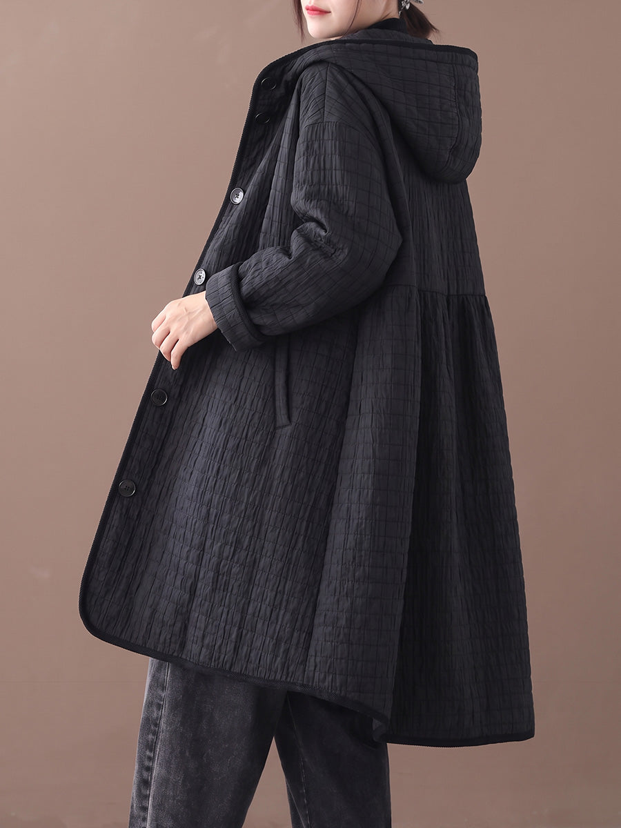 Melana - Casual Quilted Hooded Coat
