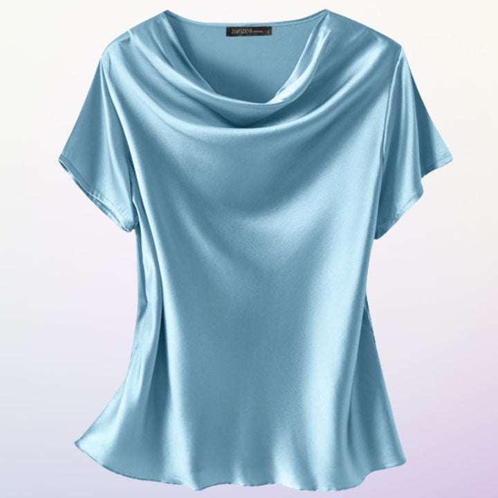 Smaro - Casual Short Sleeve Blouse With O Neck