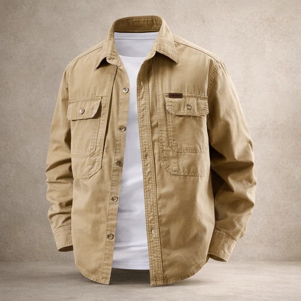 Prosper - Cotton Overshirt With Long Sleeve