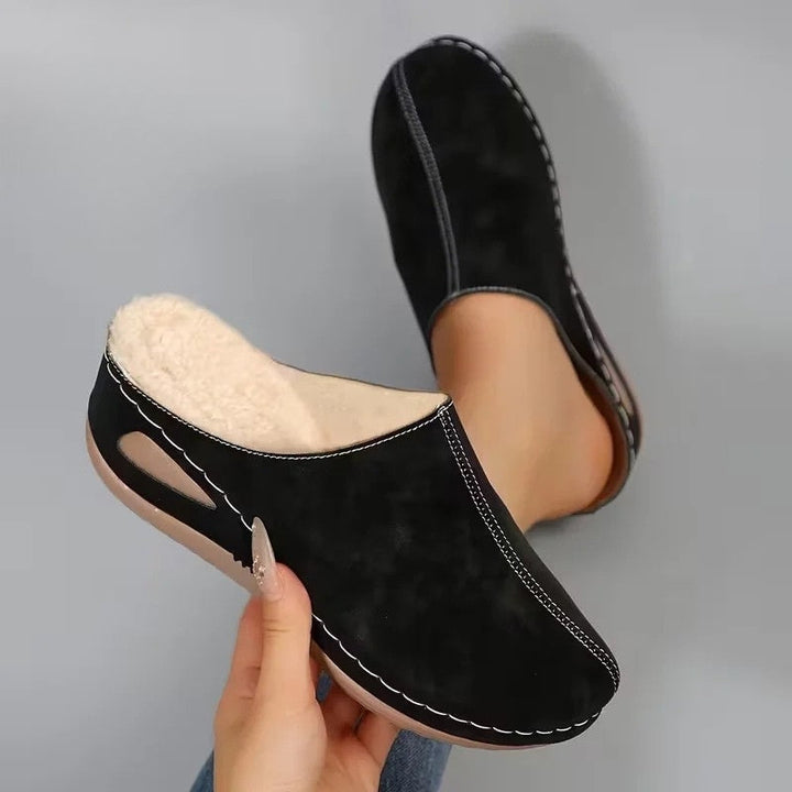 Lirona - Cozy Slip-on Loafers With Fleece Lining