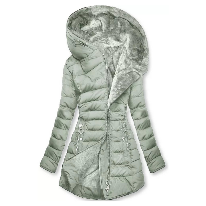 Ruchmira - Waterproof Padded Coat with Hood and Fleece Lining