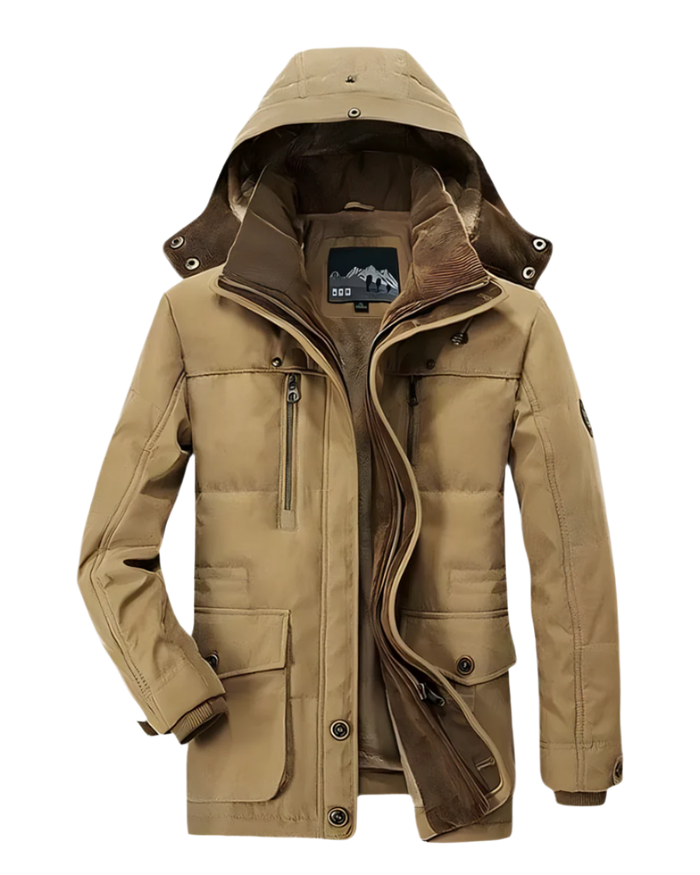 Aziel - Padded Winter Jacket With Multiple Pocket