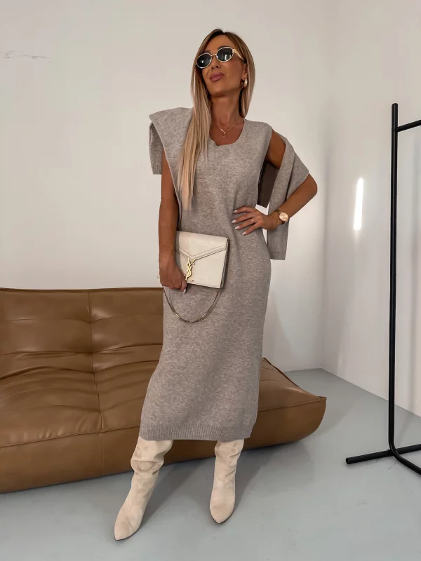 Kathleen - Turtleneck Two-Piece Winter Knitted Set