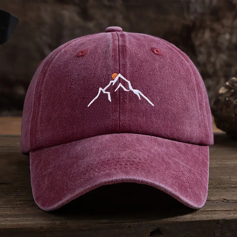 Ermil - Embroidered Mountain Peak Baseball Cap