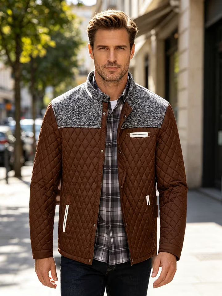 Raffin - Diamond Patchwork Puffer Jacket