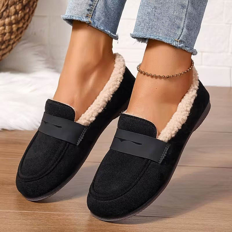 Deren - Non Slip Fleece Lined Loafers