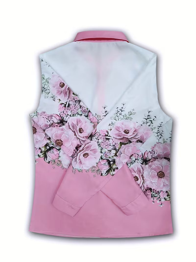 Yaleian - Floral Shirt with Button