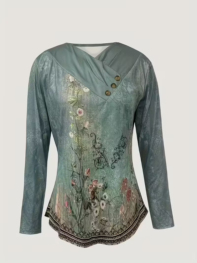 Dainora - Ethnic Style Tatar Printed Mini Dress