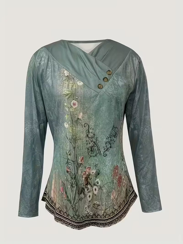 Dainora - Ethnic Style Tatar Printed Mini Dress
