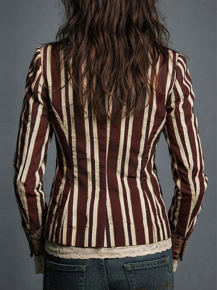 Shalisa - Bohemian Striped Blazer