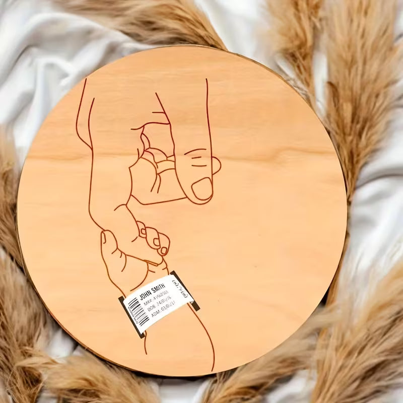 BirthMark - Wooden Birth Bracelet Plaque