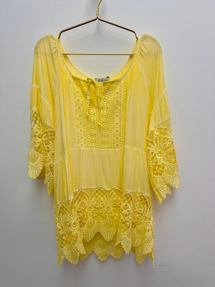 Lurdes - Stylish Shirt With Round Neck