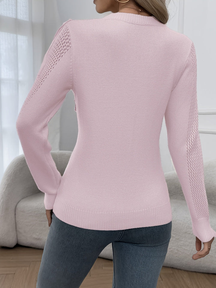 Thindra - Fringed Sweater With Long Sleeve