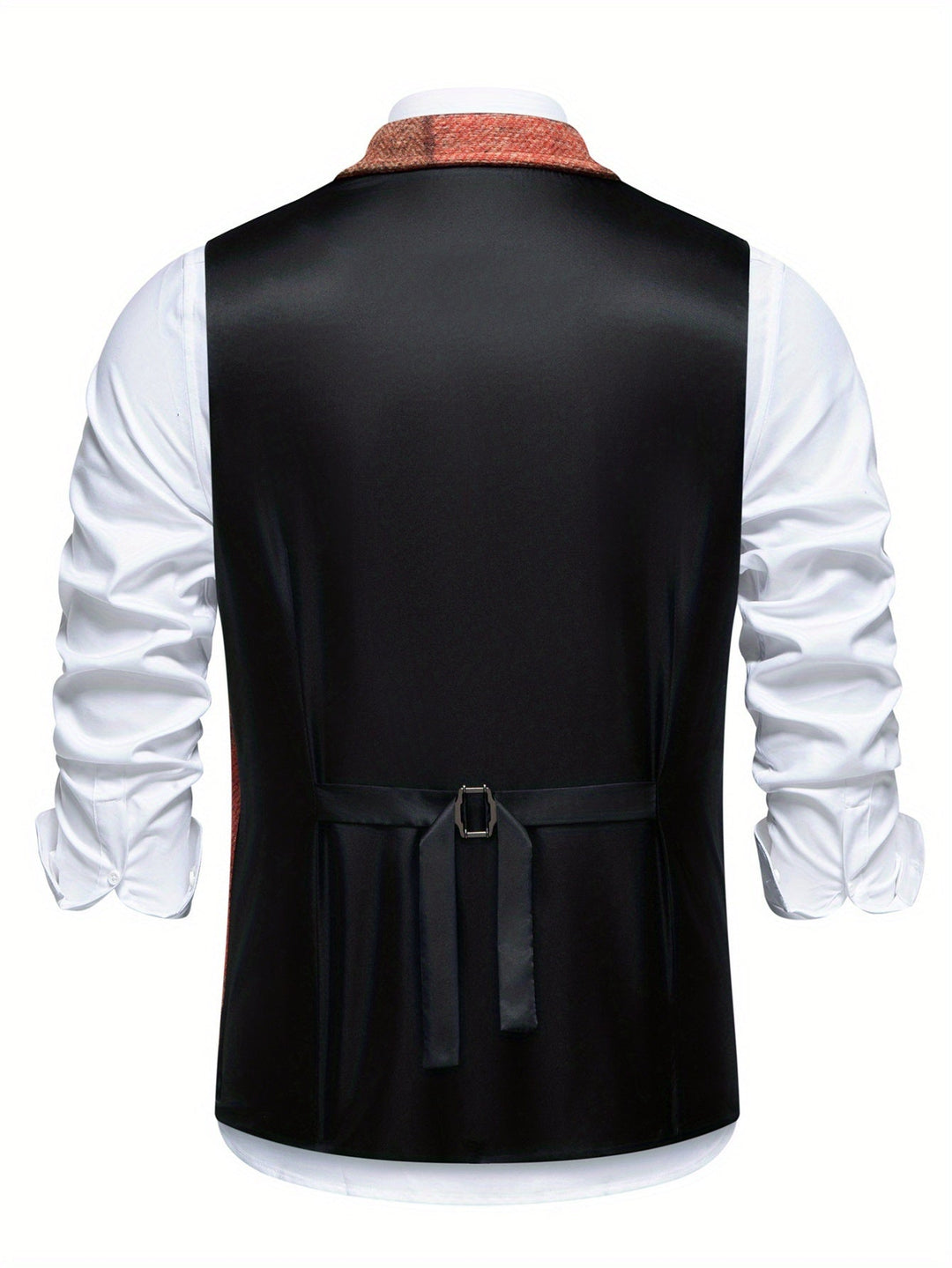Hartin - Vintage Lapel Suit Vest With Pocket