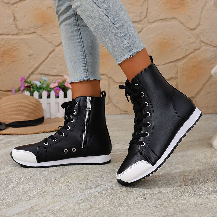 Theofani - Breathable Zipper Ankle Boot
