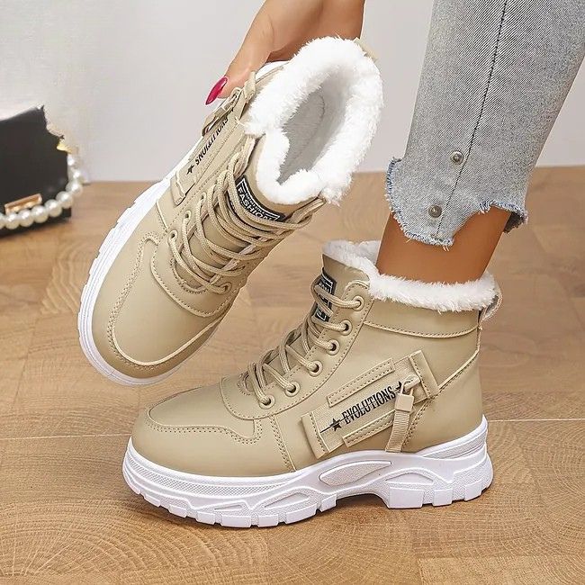 Fiadeacore - Warm Lace-up Winter Ankle Sneakers