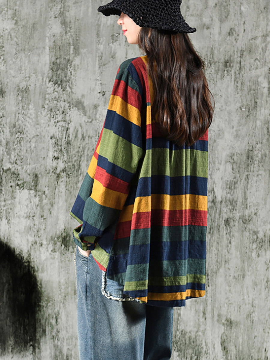 Ingryosa - Striped Long Sleeve Shirt