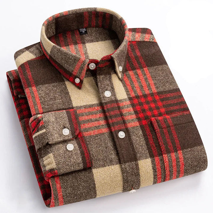 Balthar - Plaid Button-Up Long Sleeve Shirt