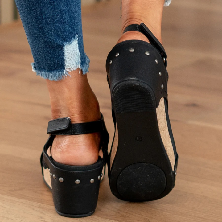 Makrina - Comfortable Wedge Heel Sandals