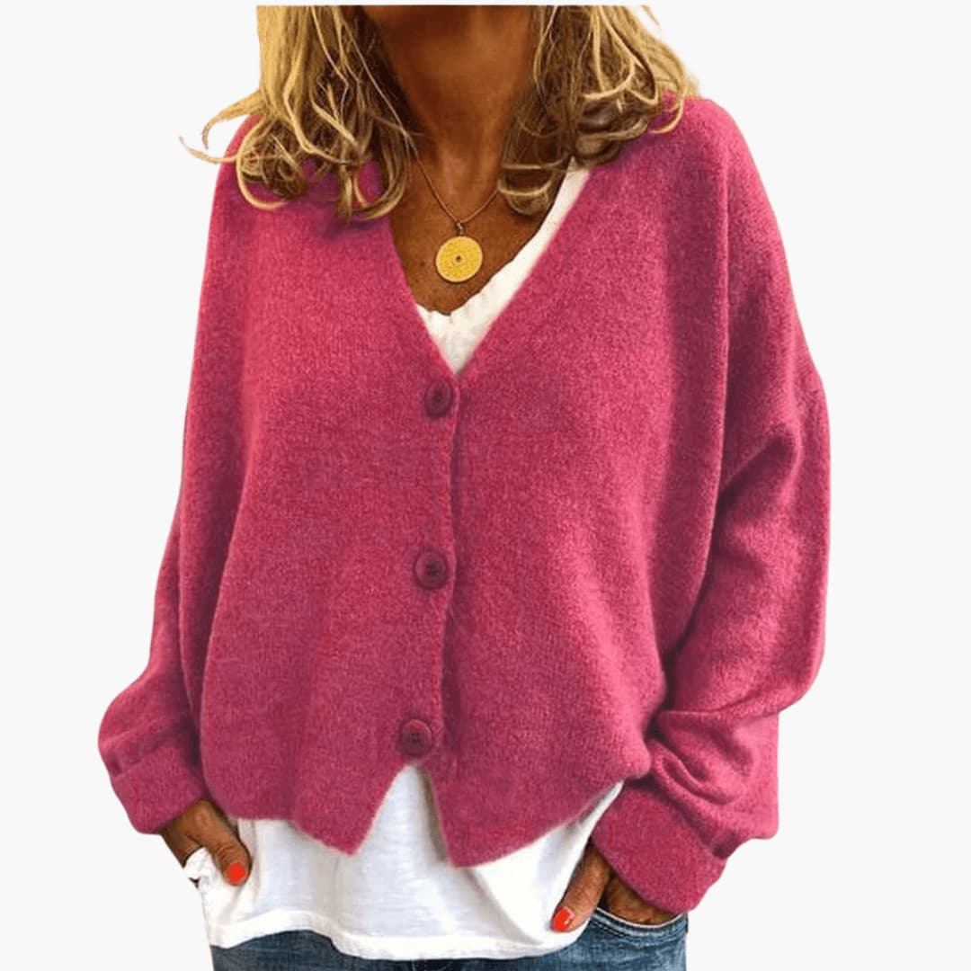 Lucrora - Long Sleeve Knitted Cardigan