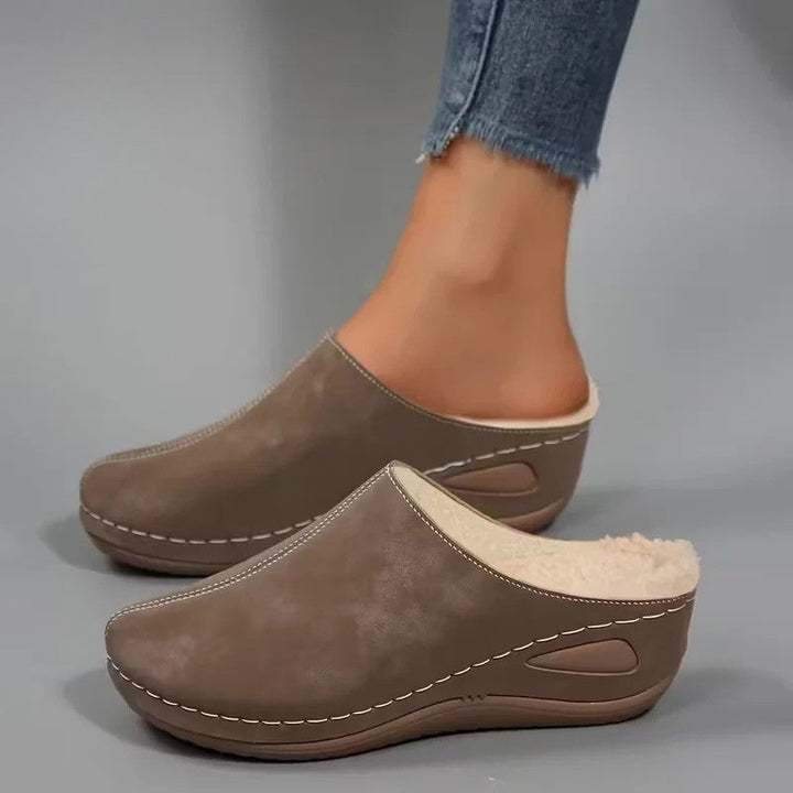 Lirona - Cozy Slip-on Loafers With Fleece Lining