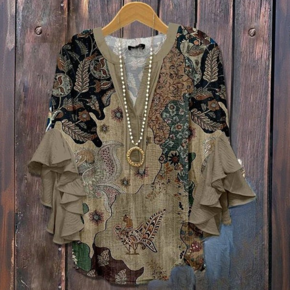 Jaycie - Elegant Blouse with Patterns