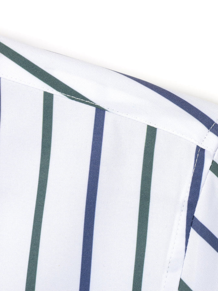 Burt - Long Sleeved Striped Shirt With Button