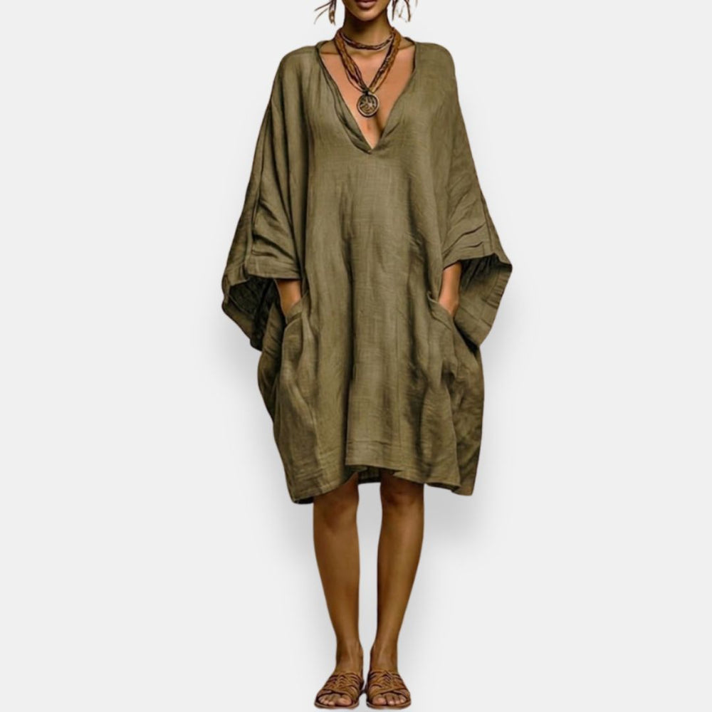 Diaraye - Oversized Low Cut Dress