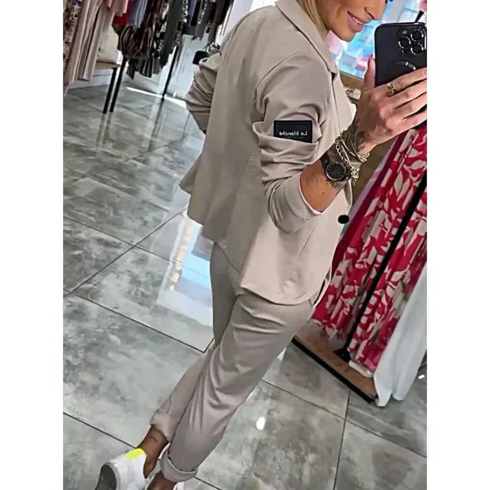 Kseniya - Elegant Blazer And Trousers Set