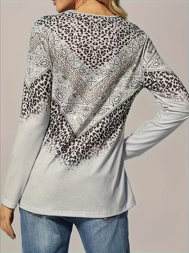 Dainora - Ethnic Style Tatar Printed Mini Dress