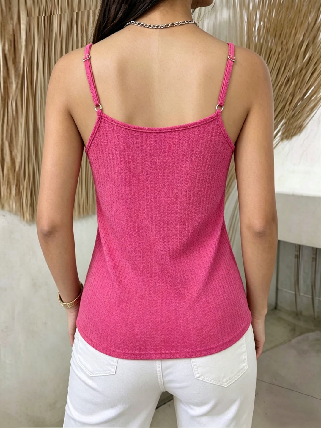 Zorja - Sleeveless Zip Neck Top