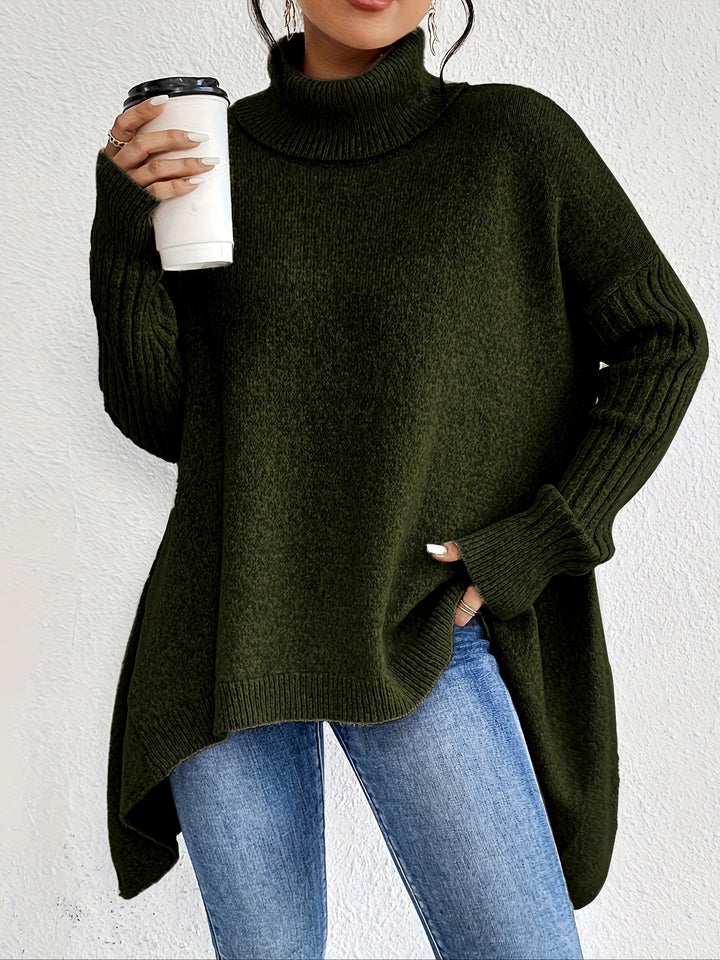 Tahlia - Matthias - Casual Asymmetrical Hem Hooded T-Shirt