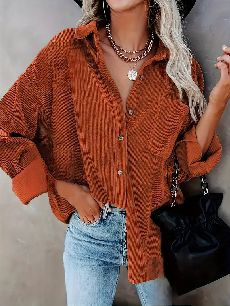 Irmela - Long Sleeve Button Shirt