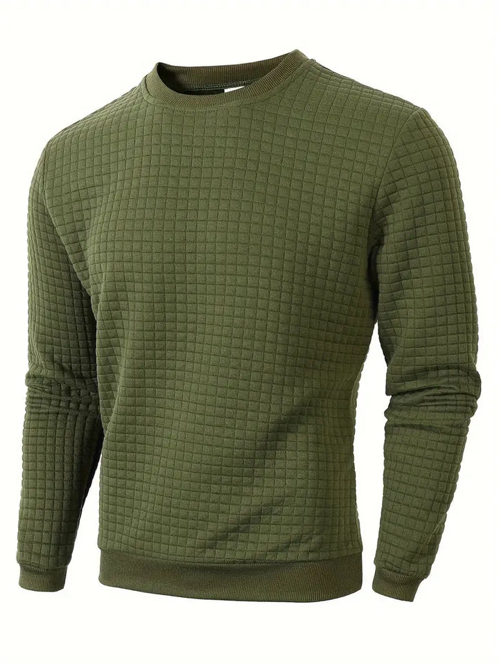Andreas - Bohemian Plaid Long Sleeve Sweater