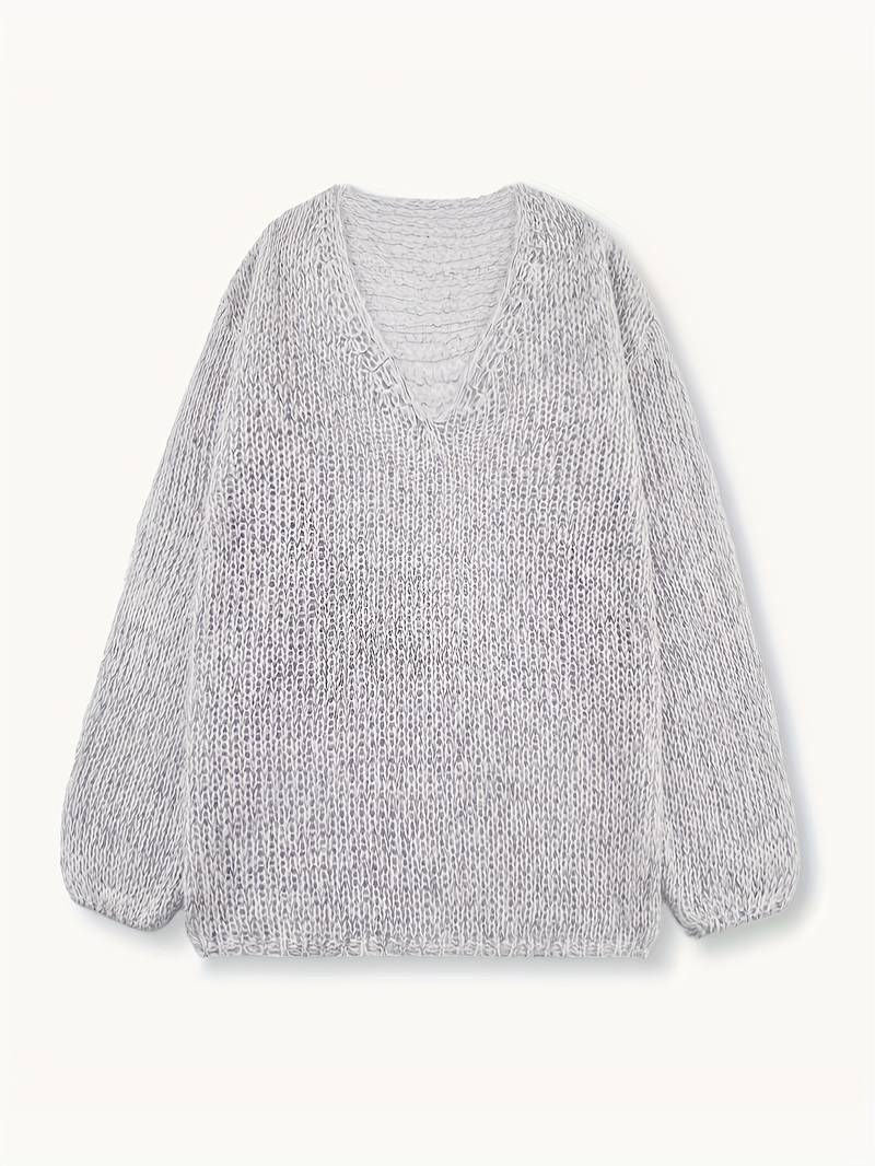 Lital - Elegant Soft Sweater With V-neck