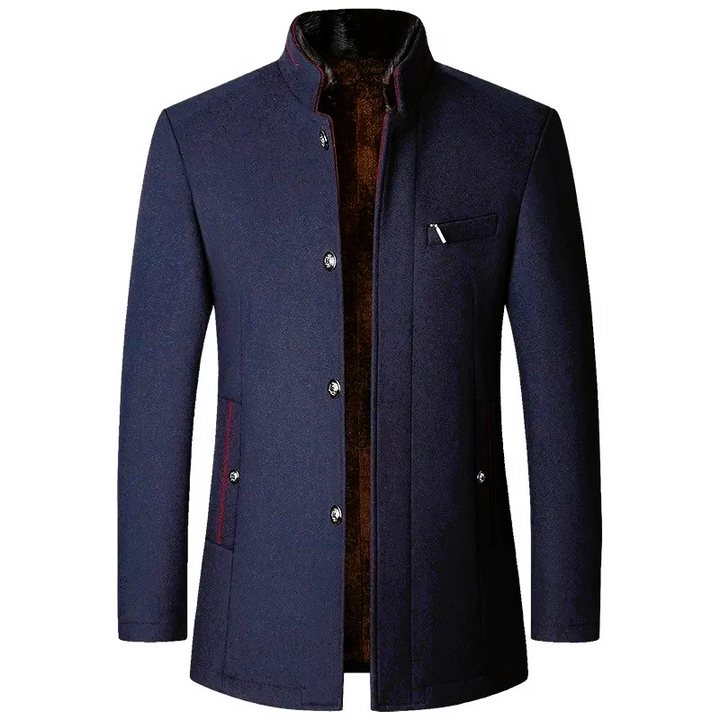 Maldini – Elegant Wool Coat with Front Buttons
